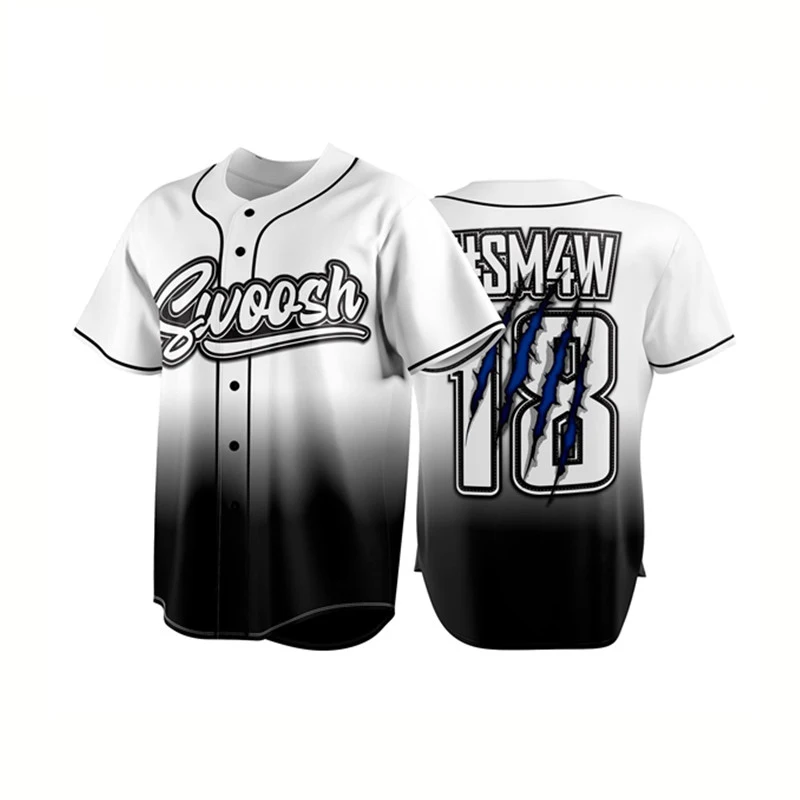 White Black Kids Baseball Jersey Shirts Designer Custom Name/Team  Sublimation Blanks Baseball Training Sportwear Blouse Uniform - AliExpress