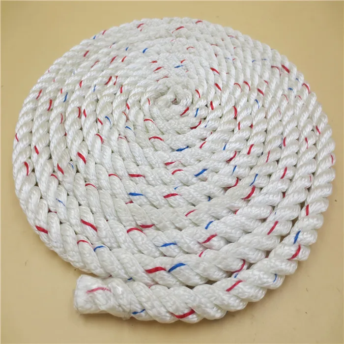 three twisted marine rope 3 strand twisted rope polyester,nylon, anchor rope mooring rope best delivery date