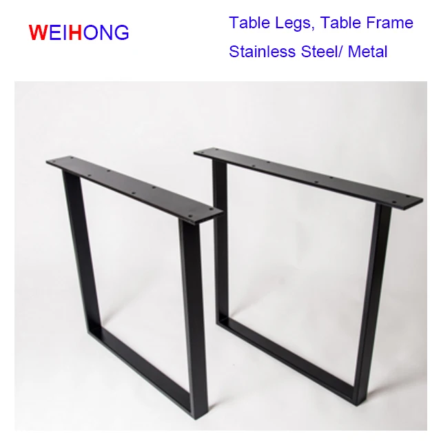 Details about   2pc Table Legs Stainless Metal 72*60cm X Shape Dining Table Desk Heavy Duty 