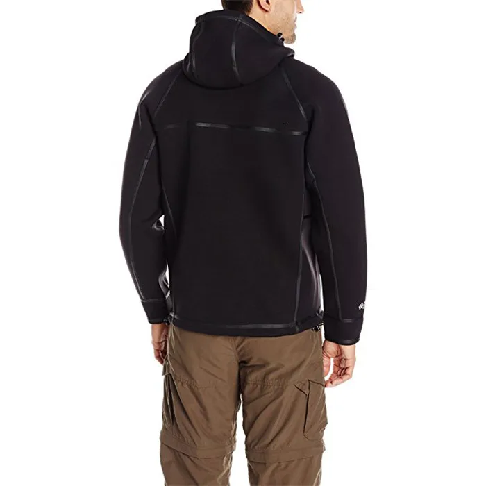 Veste D'hiver Légère Pour Homme - Sweat à Capuche Décontracté, Coupe Ample, Fermeture éclair, Couleur Unie