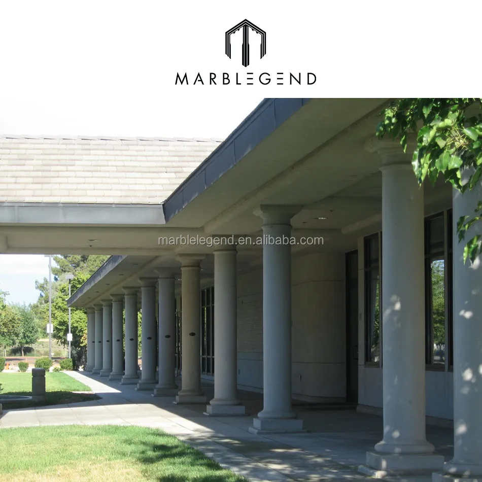 Hand Carved Sandstone Pillars Marble Column Stone Portico