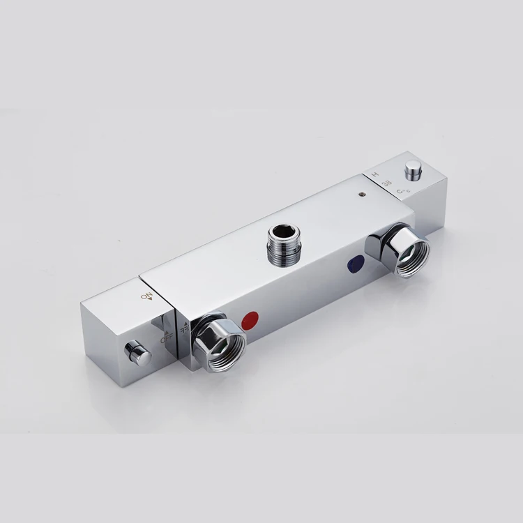 Modern Square Thermostatic Exposed Shower Valve manufacture