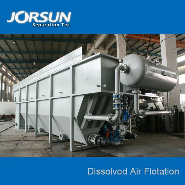 DAF Dissolved air Flotation with Lamella Plate and Bottom Sludge Scraper and Surface Skimmer Separation Technology