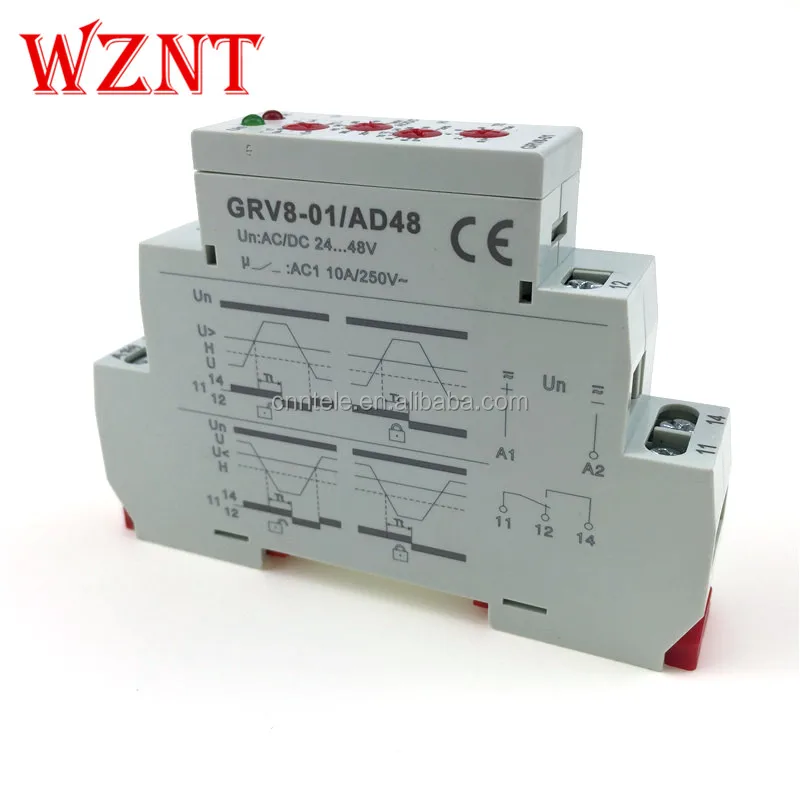 Wholesale GRV8-01 AC DC 24V-48V 50/60hz Single Phase Monitoring