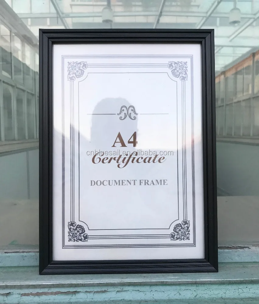Comprar Marco A4 Barato 21x30 Certificado Papeleo Diploma Documento Marco  de fotos se puede colgar en la oficina de pared