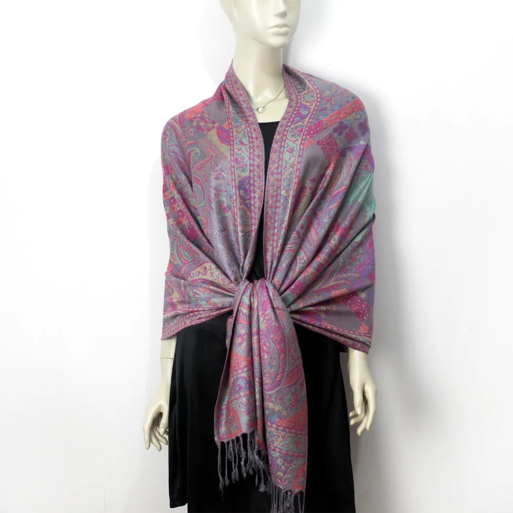 Kalamkari Pashmina Kani Pakistan Wholesale Prayer Ladies Wraps and Shawls  for Women
