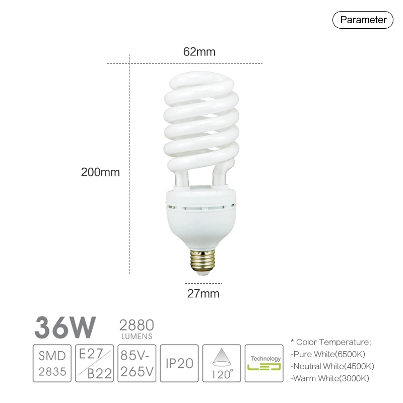 
 Энергосберегающая лампа E27, лампа Cfl по оптовой цене  
