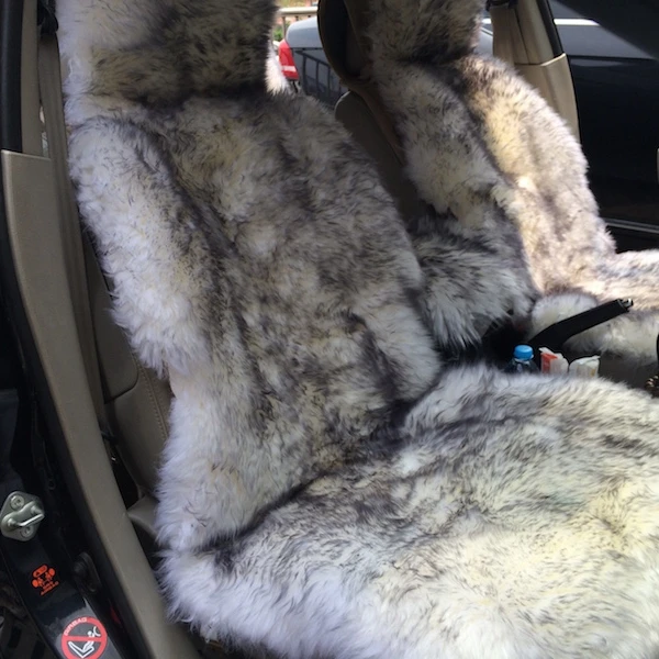 Чехол для автомобильного сиденья из овчины в форме животного