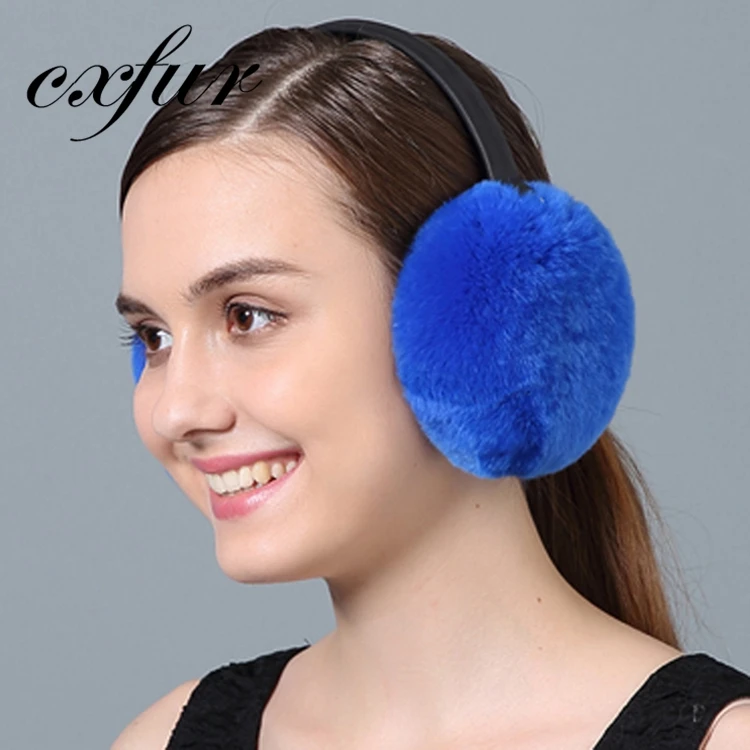 CX-A-56E высококачественные женские теплые наушники из натурального меха кролика