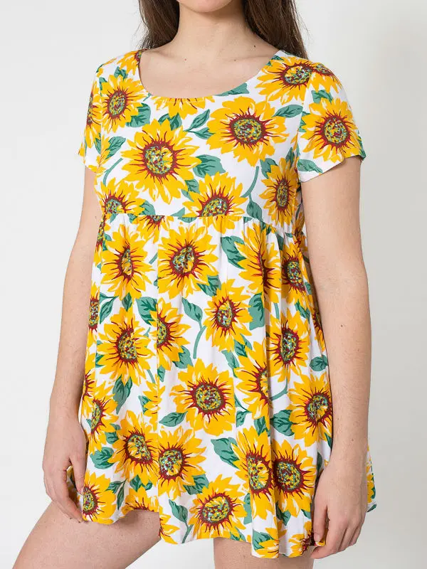 american apparel sunflower dress