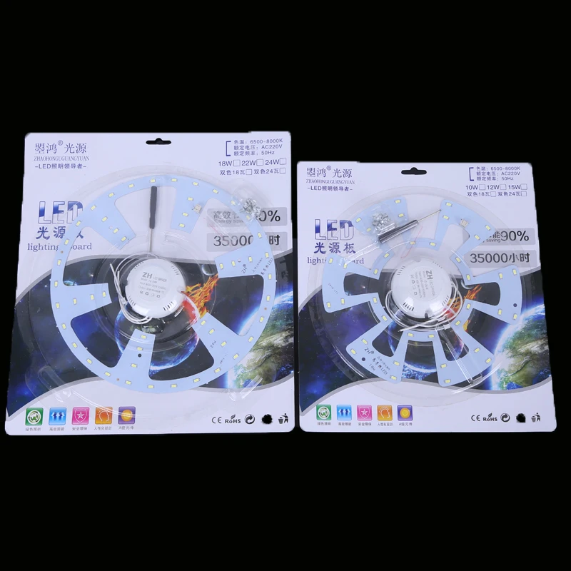 Factory Supply LED Module Double Color Ceiling Light With Lens 24W Warm White and Cool White LED SMD 5730