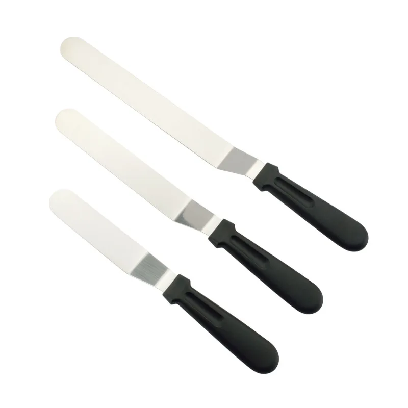 Professional Stainless Steel Cake Offset Cake Icing Spatula Set of 4 