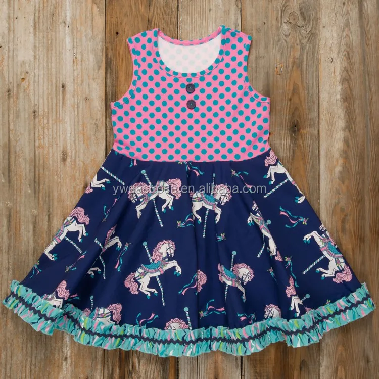 Fashion Baby Frock Design Pictures Wholesale Children Horse Girl Summer Dress Buy Girls Cotton Summer Dresses Fashion Girls Long Frocks Dress Designs Baby Girl Party Frock Dresses Product On Alibaba Com