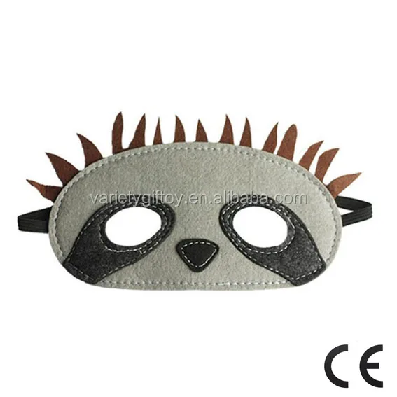 SLOTH FELT FACE MASK for PARTY COSPLAY