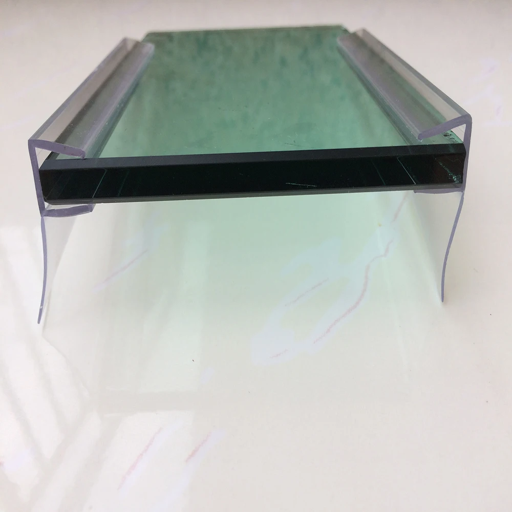 Hot F Type Soft Fin Shower Room Glass Door Waterproof Special PVC/PC Water Shower Seal Strip