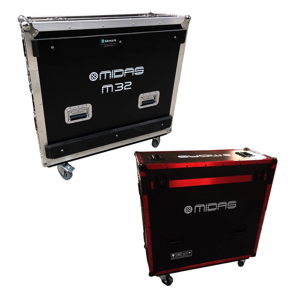 Flight Case for Midas M32 Live Mixer Console with Doghouse and Wheels