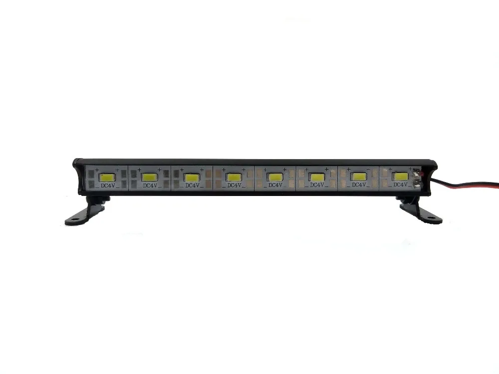 8 LED Aluminum Light Bar for RC Hobby Perfect Fit on 1/10 RC Crawlers Short Trucks X-Maxx Axial SCX 10 & for Yeti XL