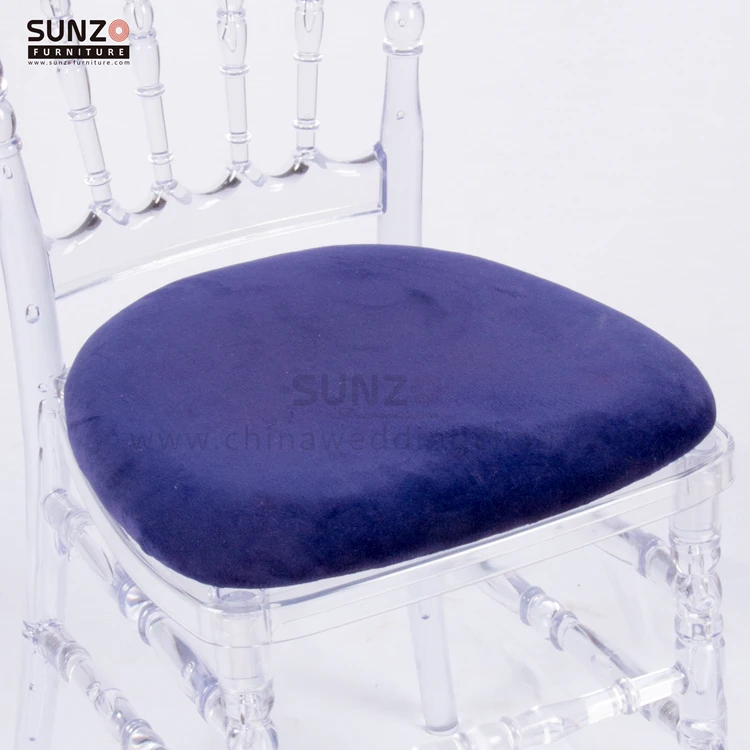 Wholesale Velvet Fabric Wedding Banquet Chiavari Tiffany Chair Cushion