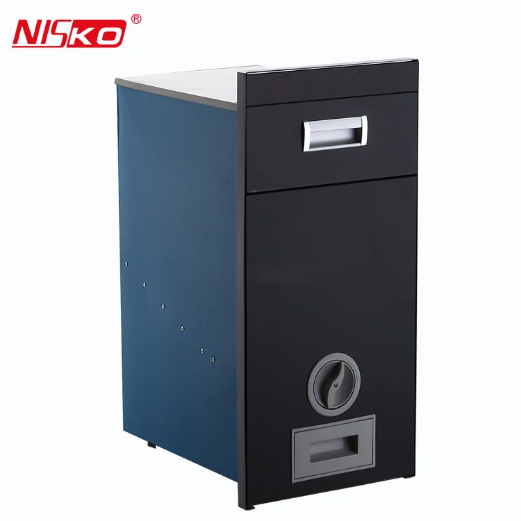 Multifunctional Rice Storage Container Pull Out Grain Box 2 Layers with Cover Stainless Steel Food Container