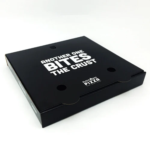 Pizza Box 12 16 Inch Custom Made Corrugated Black Pizza Box