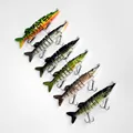 12 5cm 5inch 20g 6 colors 9 Jointed Sections Swimbait Fishing Lure Pike Muskie Bait Muliti