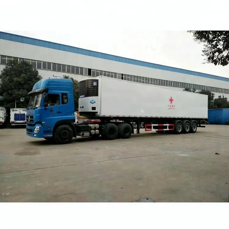 truck with refrigerated trailer