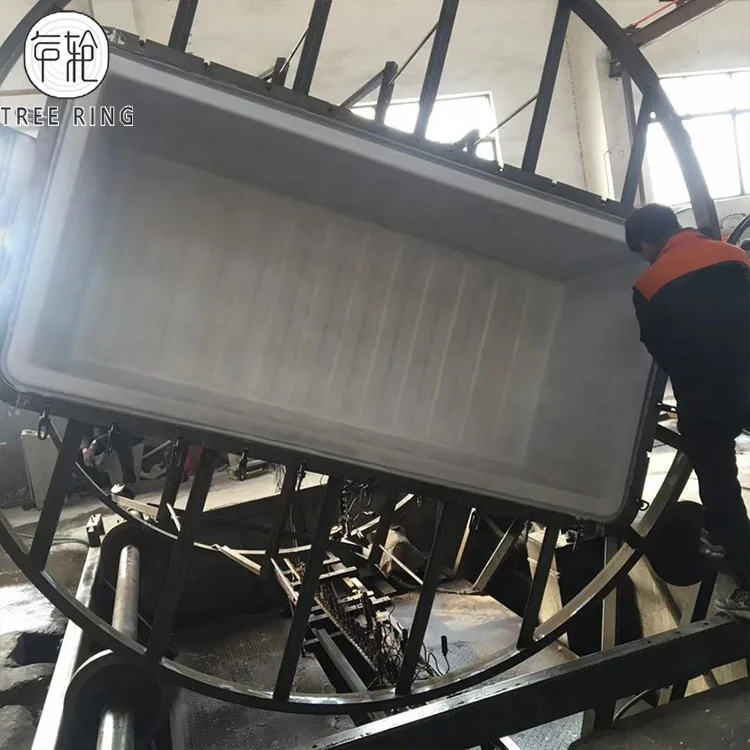 Big Size Rectangular 2200L Recirculating Aquaculture Plastic Water Supply Container for Agricultural Greenhouses