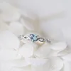 Argento e blu-B2681