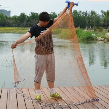 Rete Da Lancio Professionale 3,66m – 6 Maglie, Modello Nuovo Per Pesca Sportiva, Marchio Machermann