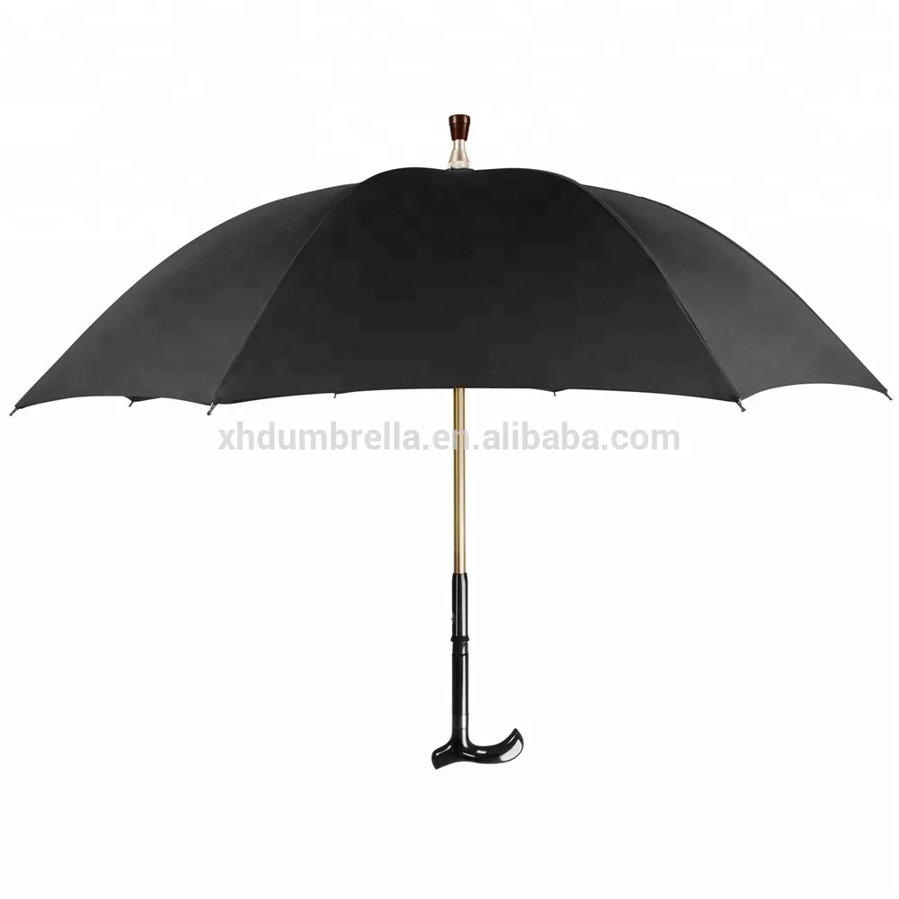 Big Size Strong Walking Stick Umbrella with Cane for Hiking and Walking Assist Umbrellas
