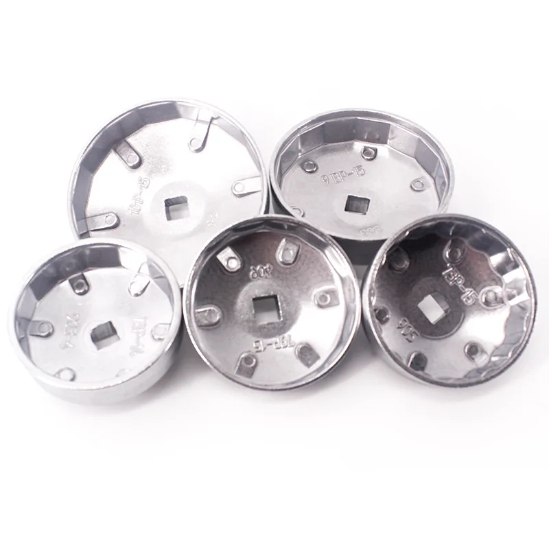 23pcs Set Aluminum Auto Oil Filter Wrench Kit Cap Type Oil Filter Wrench Set Car Filters Spanner Vehicle Repair Tools
