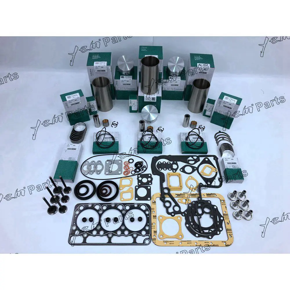 D950 Engine Rebuild Kit With Gasket Kit Engine Valves Bearings Set for Kubota