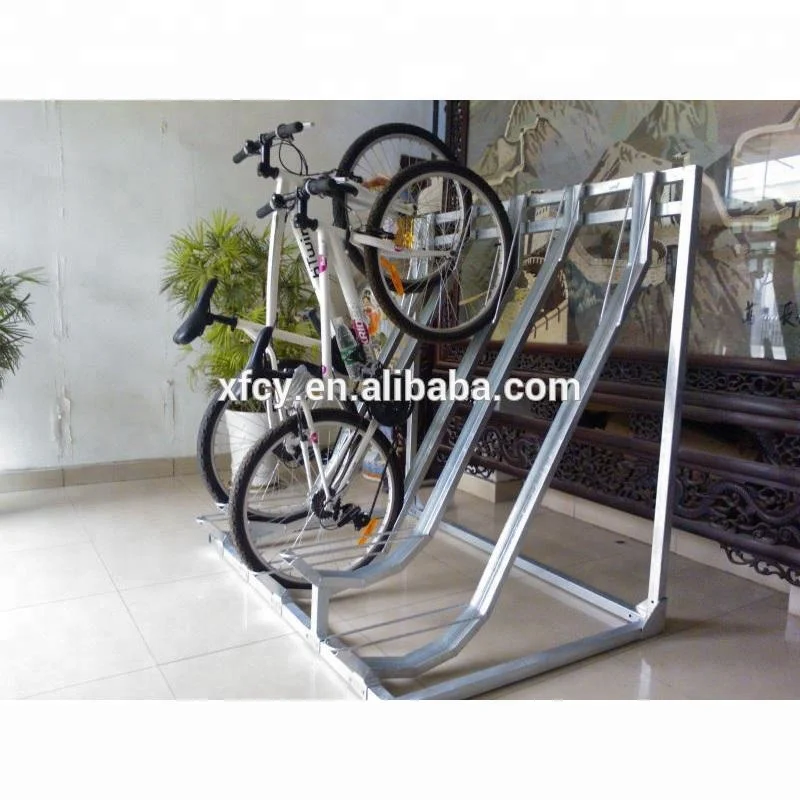 semi vertical bike rack