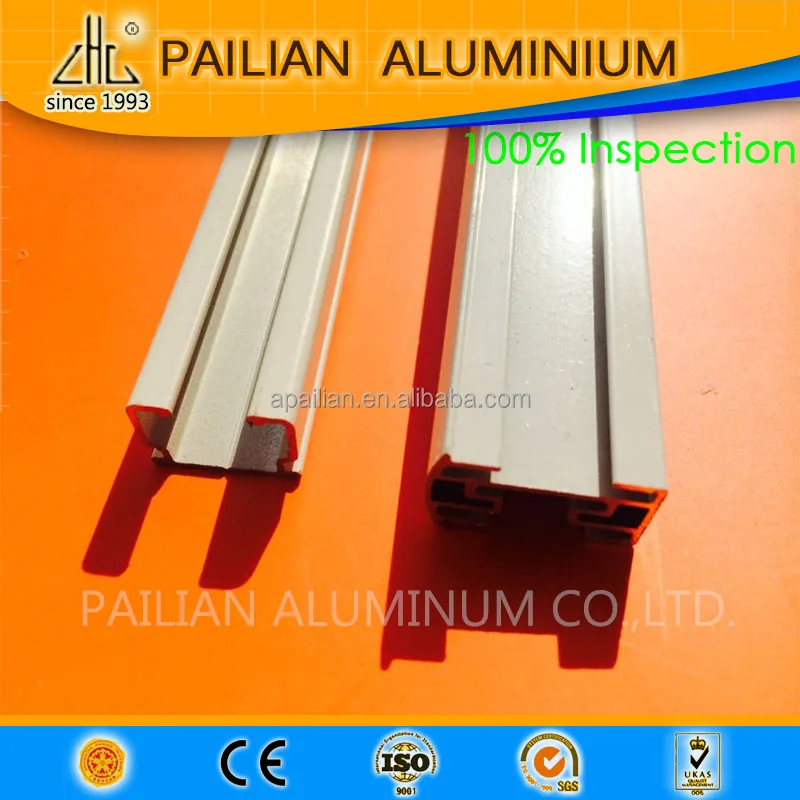 Powder Coating Aluminium Sliding Curtain Track Profile for Hanging Rail