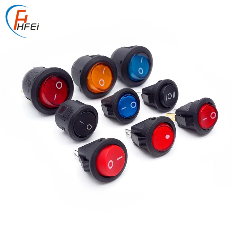 Rocker Switch T120 Round Illuminated Led Light bar Rocker Switch 12v