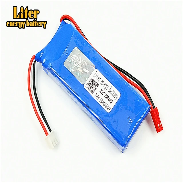 703480 25c JST разъем 7 4 V 1800 mAH Lipo батарея для WLtoys V323 пульт дистанционного управления лодки