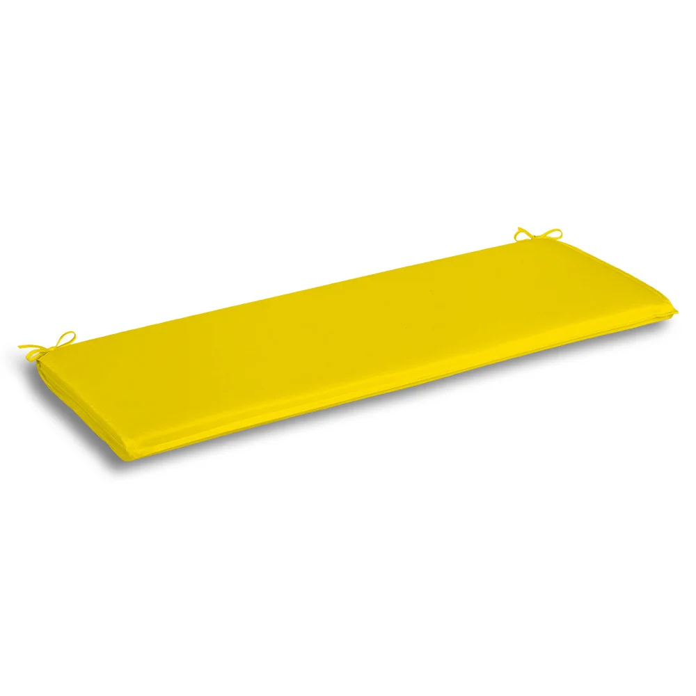 Wholesale Polyester Memory Foam Bright Yellow Double Flounce Bench Cushion Long Cushions For Chairs Buy Bench Cushion