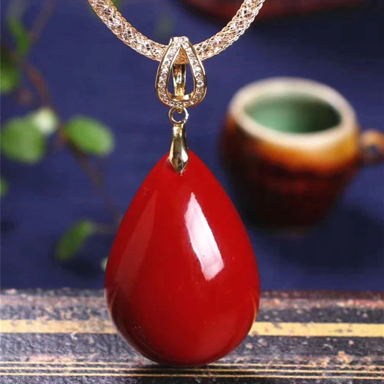 10 piezas dDanke Colgante de cristal colorido con forma de gota de lámpara Amber 