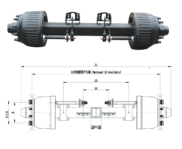 Heavy Truck Rear Axle 16T German Axles Semi Trailer Truck Axle| Alibaba.com