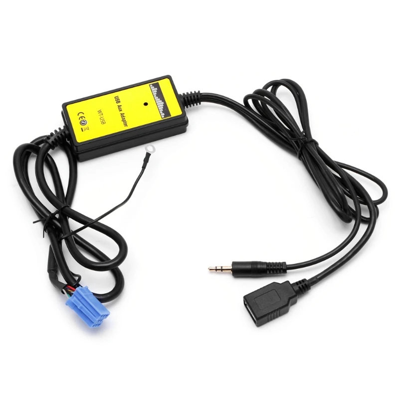 Adaptateur d'interface de voiture MP3 USB 3.5mm AUX dans le câble pour VW 