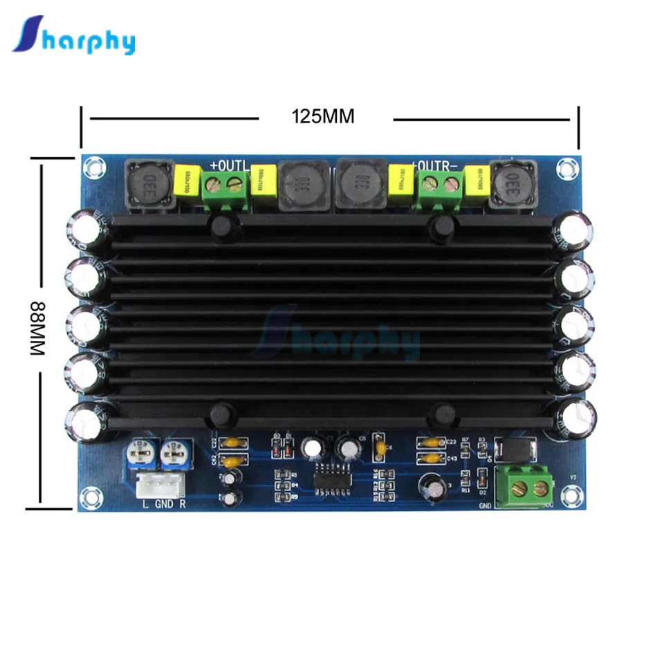 Xhm546 Dual Channel Digital Amplifiers Board Class D 150 W*2 High