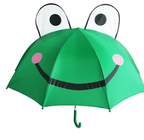 Enfants Filles Garçon Nouveauté dessin animé 3d Pop-up oreille Dome Hook parapluie pluie Brolly Cadeau 