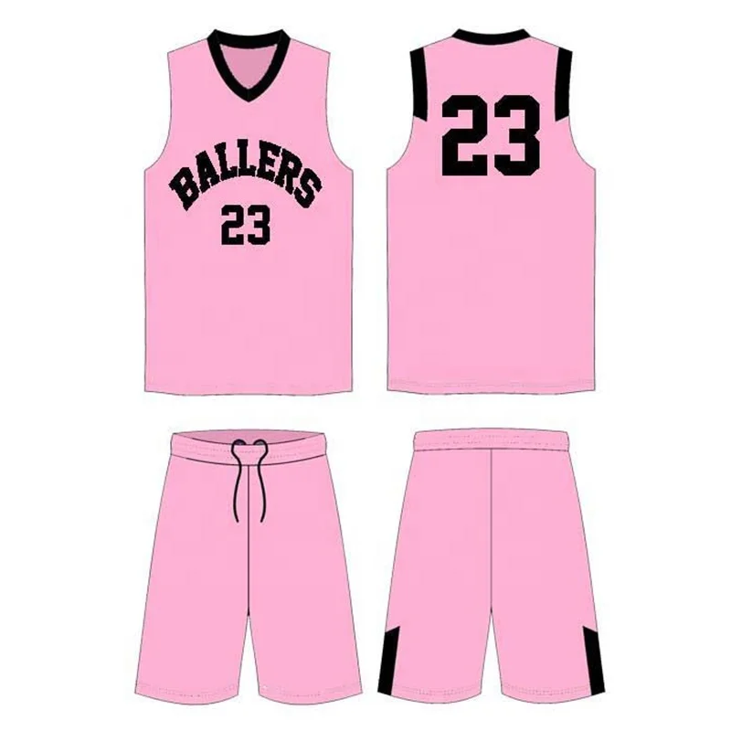 Source pink basketball uniforms full sublimation custom design color pink  basketball jersey uniform on m.