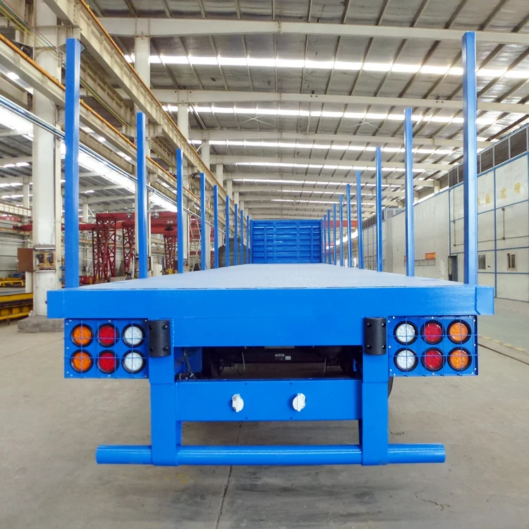 Saudi Arabia Type 15 Meters Flatbed Semi Trailer