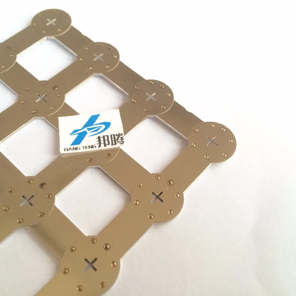 24P 4x6 Copper Nickel Busbar 18650 Lithium Battery Busbar Connector Copper Nickel Sheet
