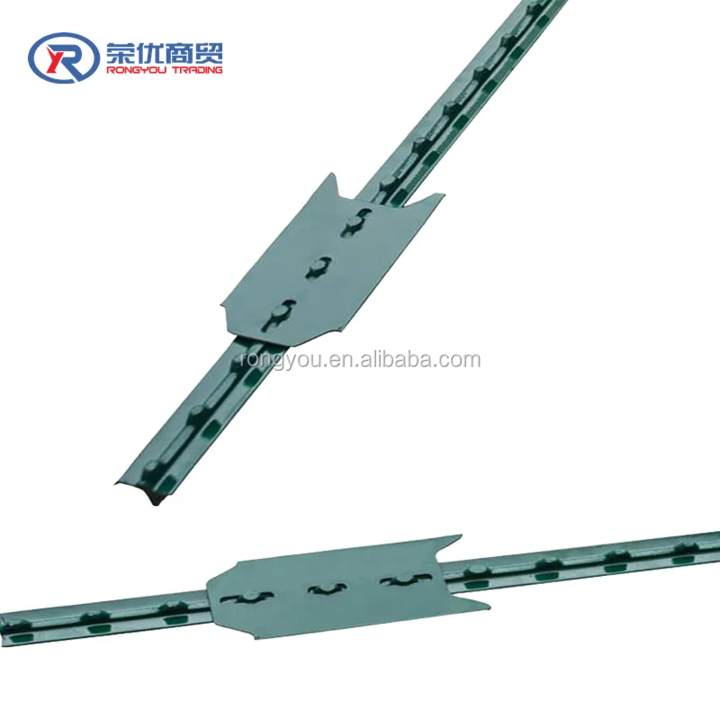 Steel T Posts American Cheap Green Painted Metal T Post Steel Studded T Post With ...