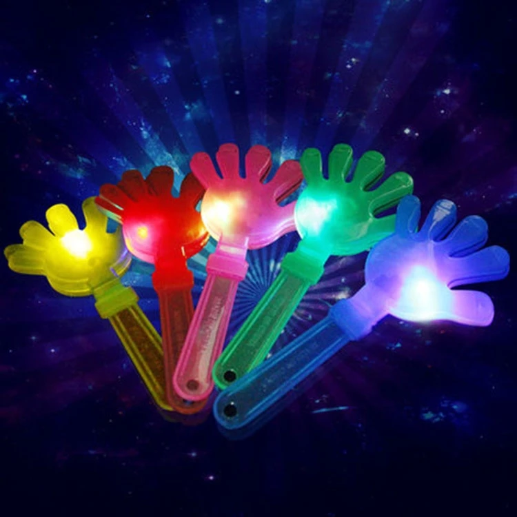 Noise Makers Plastic Hand Clapper Plastic Hand Clap Toy Led Flashing