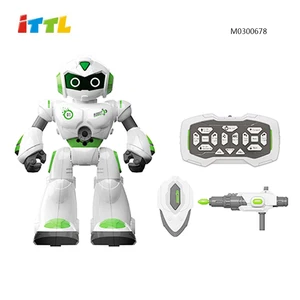 New Design ITTL M0300678 Differential Drive Robots Toys for Kids 2-7 Years Battery Operated Light & Sound Plastic Toy