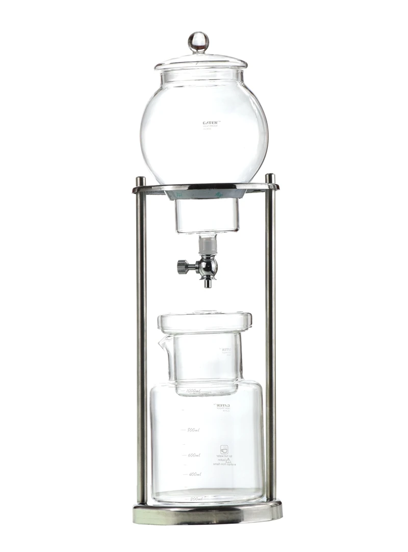 Cold Brew Coffee Maker With Reusable Stainless Steel Filter Glass