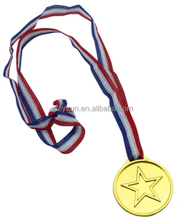 12pcs Plastic Children Gold Winners Medals Kids Game Sports Prize Awards Party3C